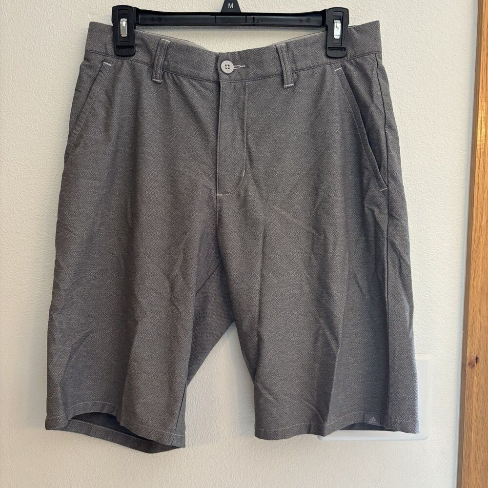 Adidas EUC Ultimate 365 Mens Golf Shorts Size 34 Gray Stretch Performance